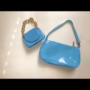 2 PRETTY IN BLUE HANDBAGS